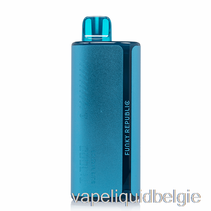 Vape-vloeistof Funky Landt Ti7000 Wegwerpblauw Razz-ijs